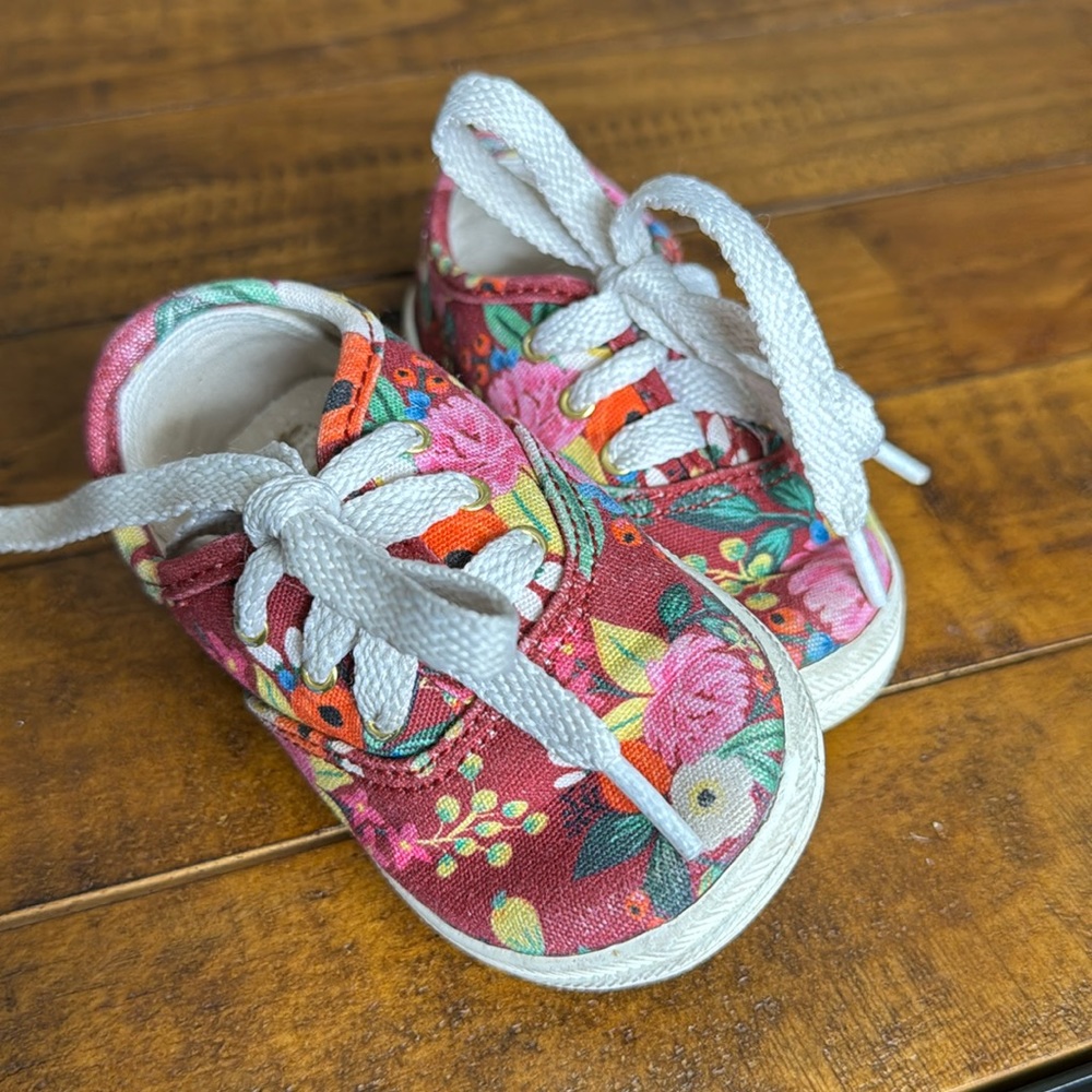 Rifle Paper Co X Keds baby shoes